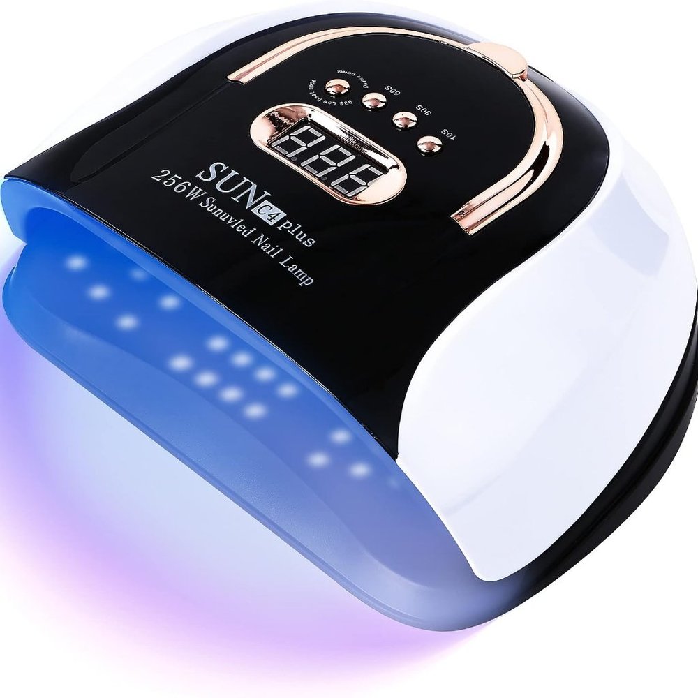 UV LED Gel Nail Art Manicure Lamp Dryer 256W Sleek Corded Plug-in with Handle